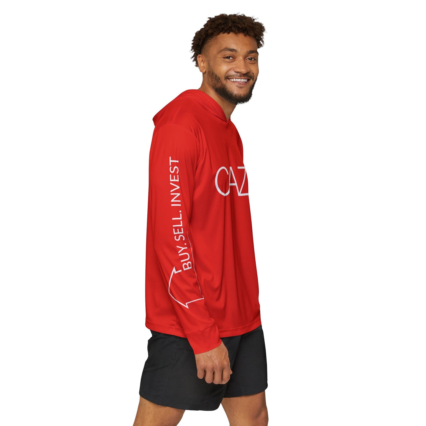 Men's Sports Warmup Hoodie (Red)