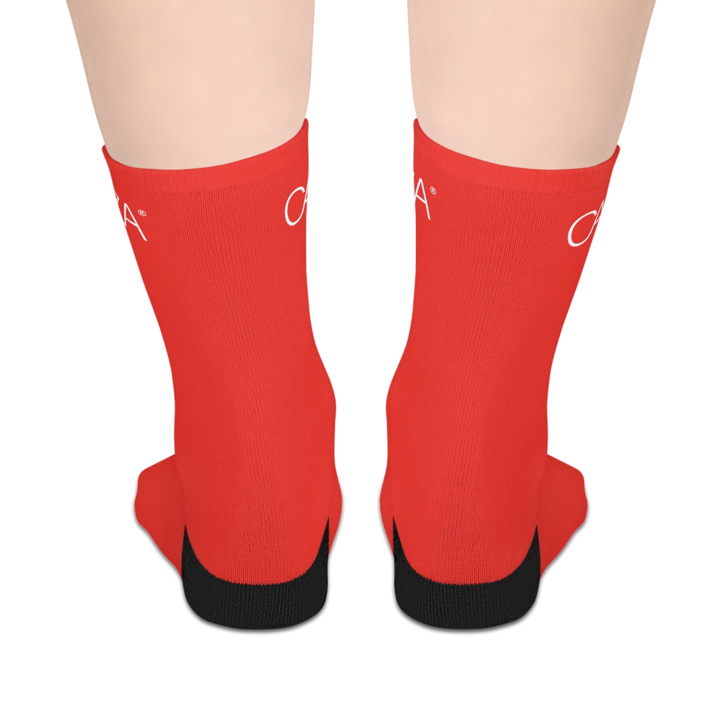 Mid-length Socks (Red)