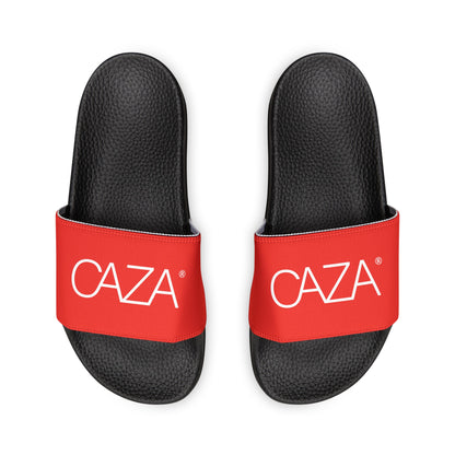 Women's PU Slide Sandals (Red)