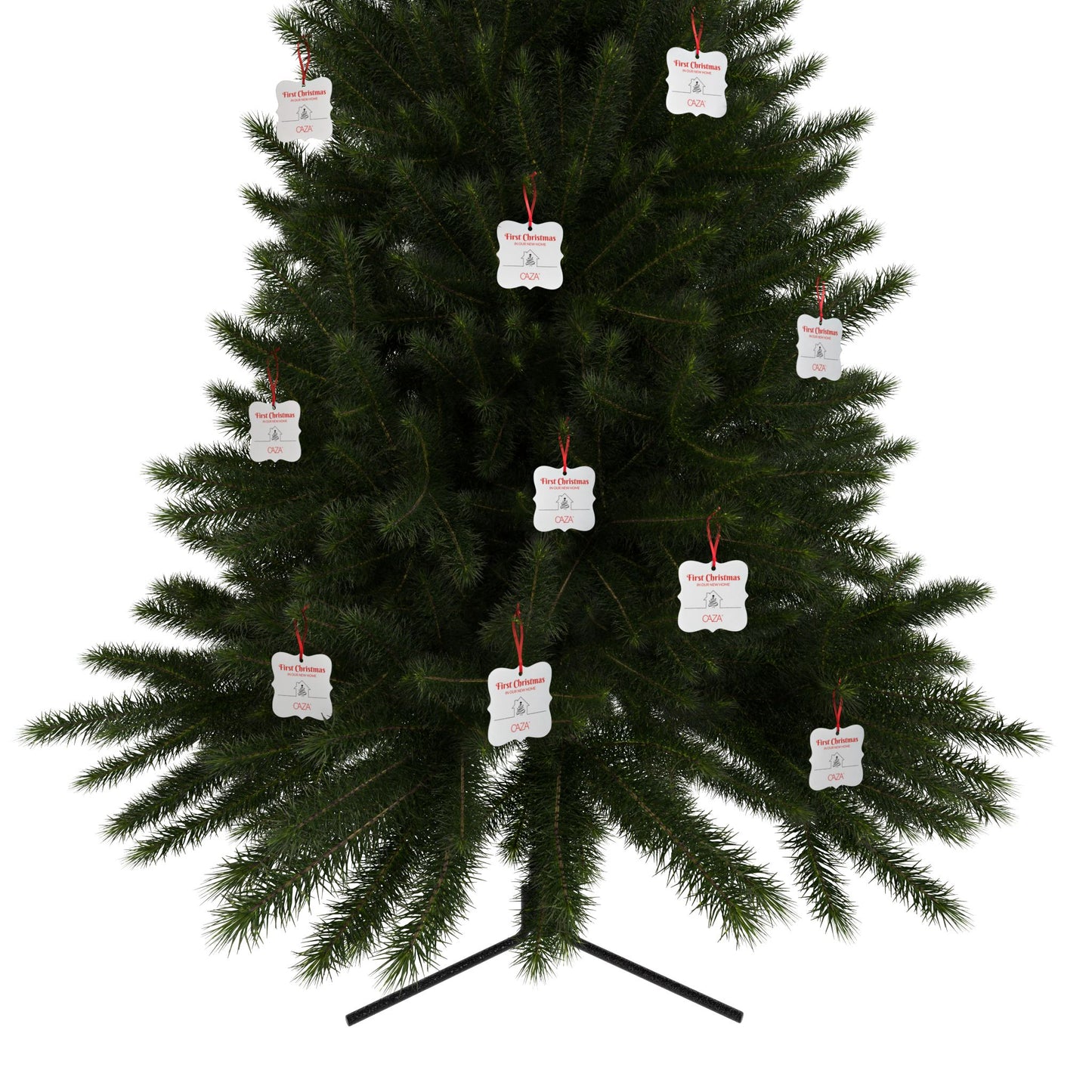 1st Christmas Aluminum Ornaments (White)