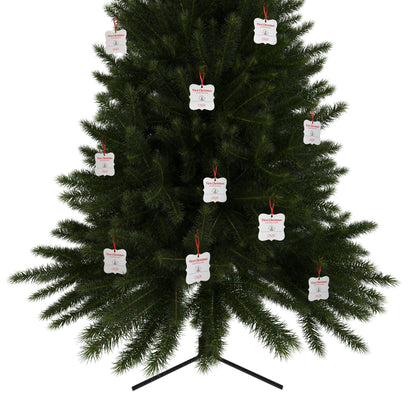 1st Christmas Aluminum Ornaments (White)