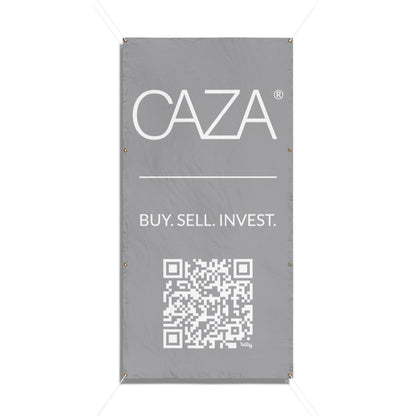 Buy. Sell. Invest. | Vinyl Banners (Grey)