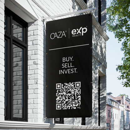 Buy. Sell. Invest. | Vinyl Banners (Black)