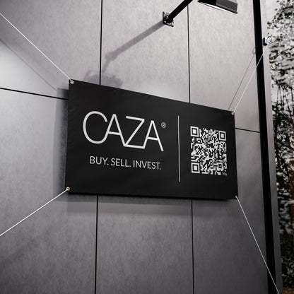 Buy. Sell. Invest. | Vinyl Banners (Black)