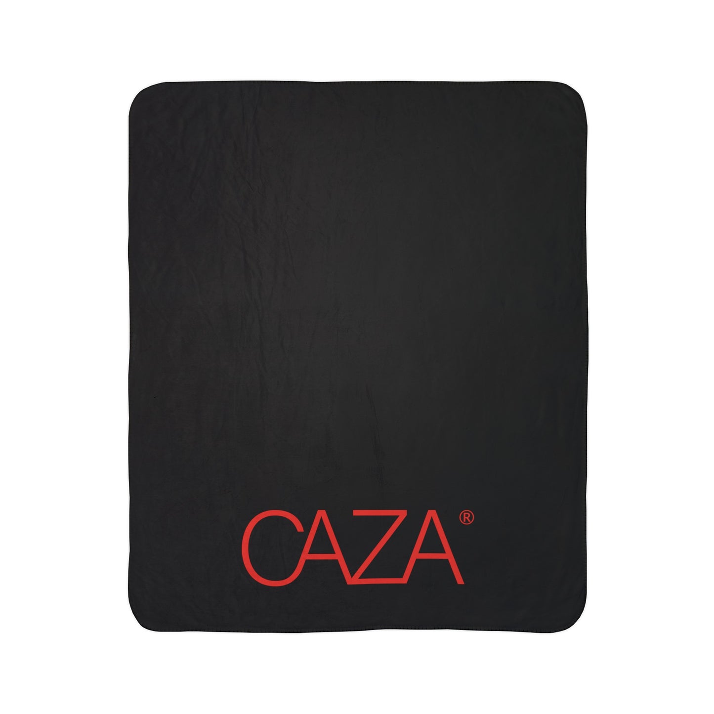 Fleece Sherpa Blanket (Black with Red Logo)