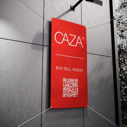 Buy. Sell. Invest. | Vinyl Banners (Red)