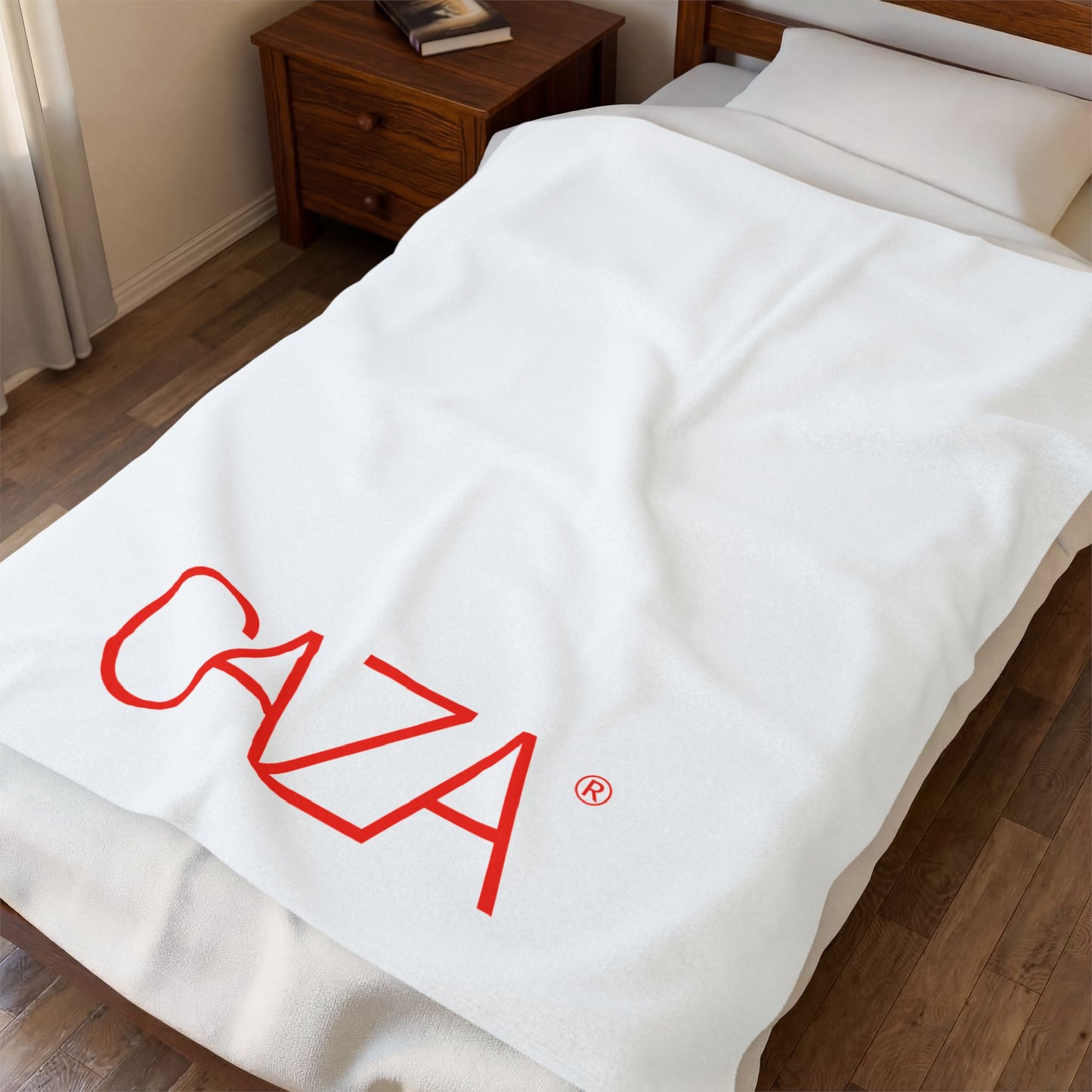 Velveteen Plush Blanket (White)