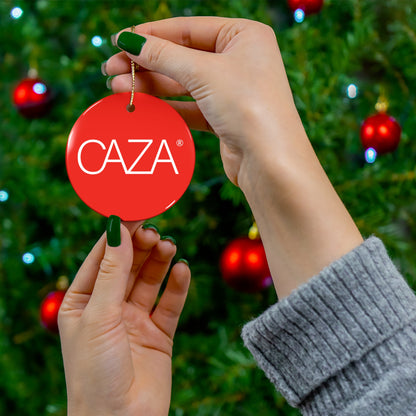 CAZA® Ceramic Ornament (Red)