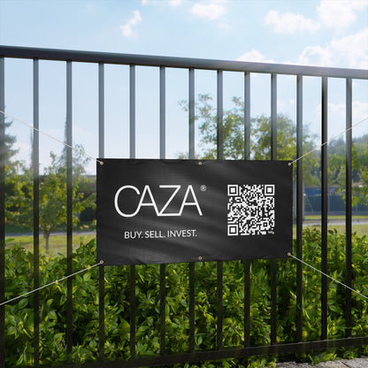 Buy. Sell. Invest. | Matte Banner (Black)