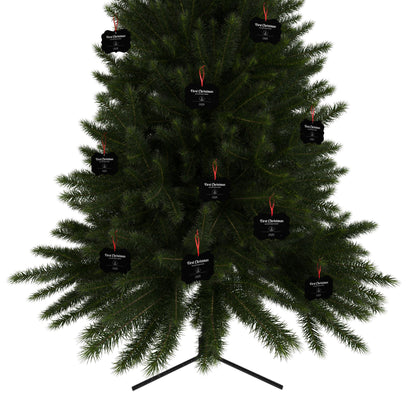 1st Christmas Aluminum Ornaments (Black)
