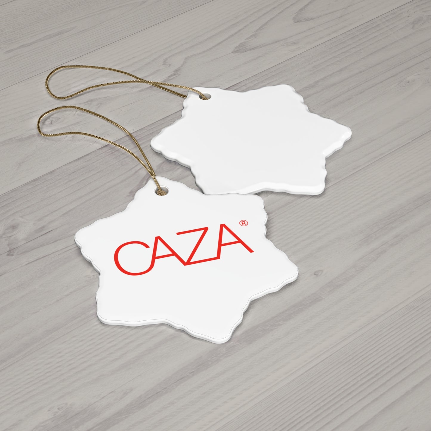 CAZA® Ceramic Ornament (White)