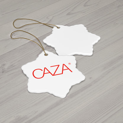 CAZA® Ceramic Ornament (White)