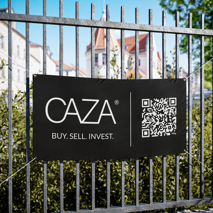 Buy. Sell. Invest. | Vinyl Banners (Black)