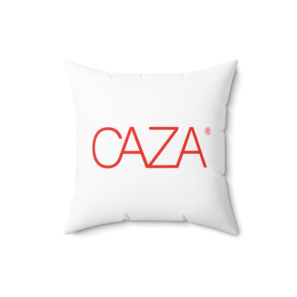 Spun Polyester Square Pillow (White)