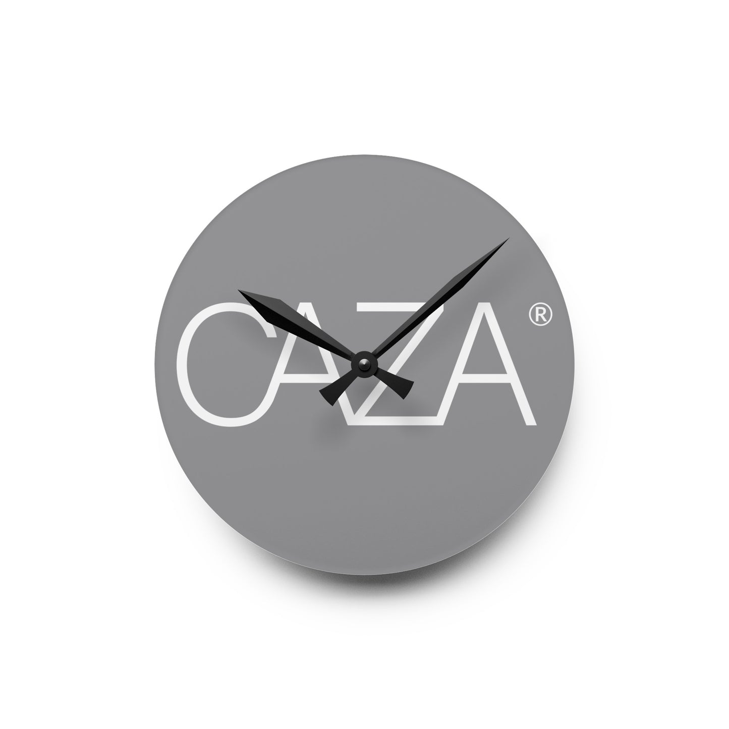 Acrylic Wall Clock (Grey)