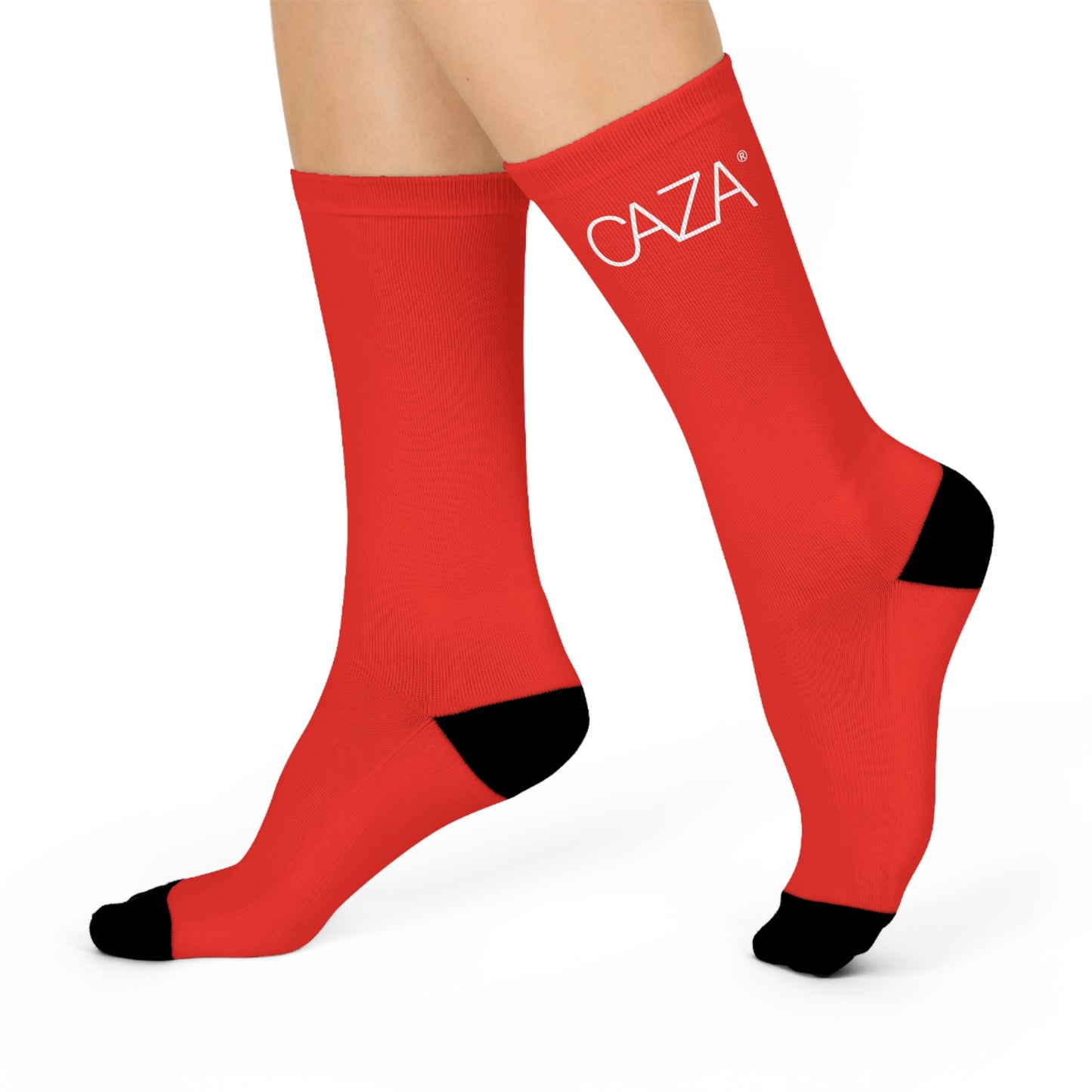 Cushioned Crew Socks (Red)