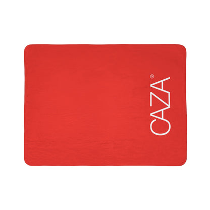 Fleece Sherpa Blanket (Red)