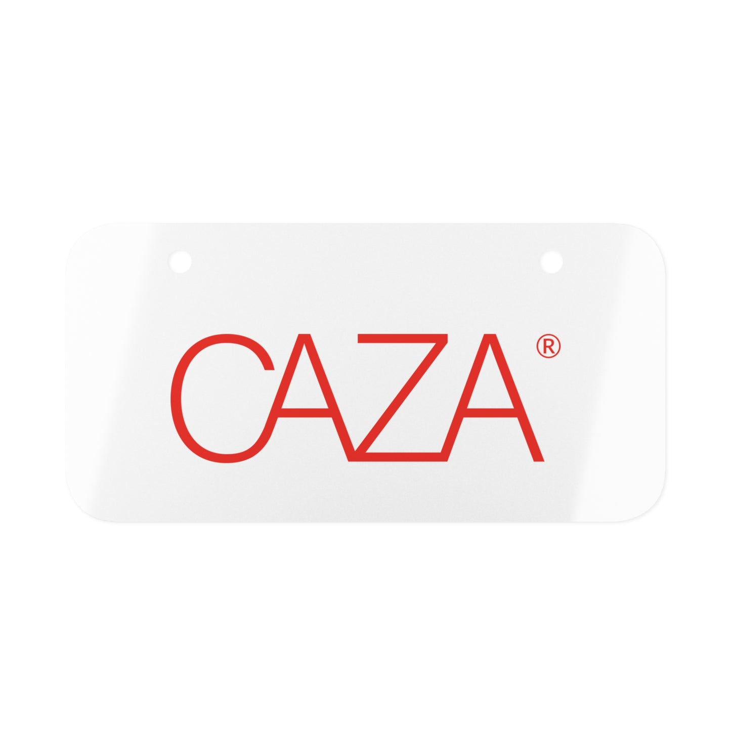 Mini License Plate (White)