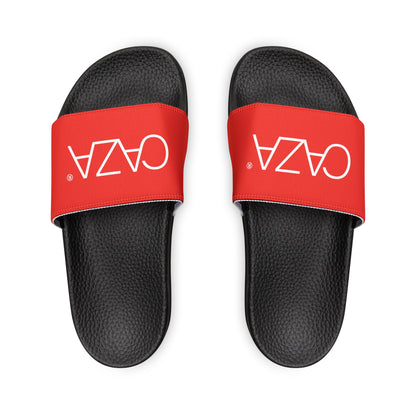 Women's PU Slide Sandals (Red)