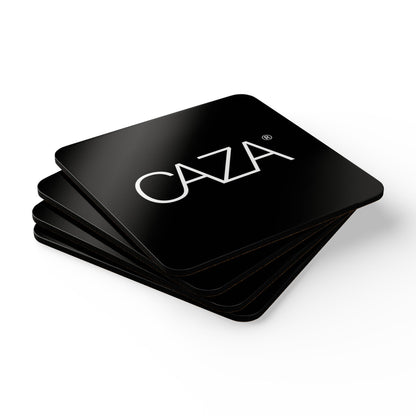 Corkwood Coaster Set (Black)
