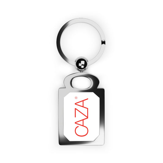 Rectangle Photo Keyring (White)