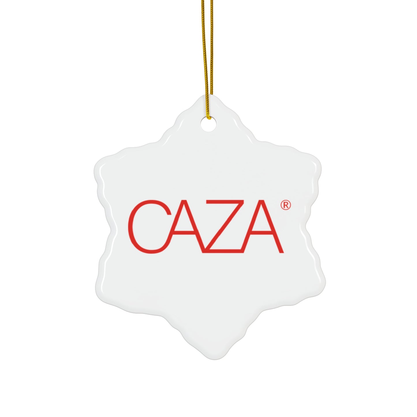CAZA® Ceramic Ornament (White)