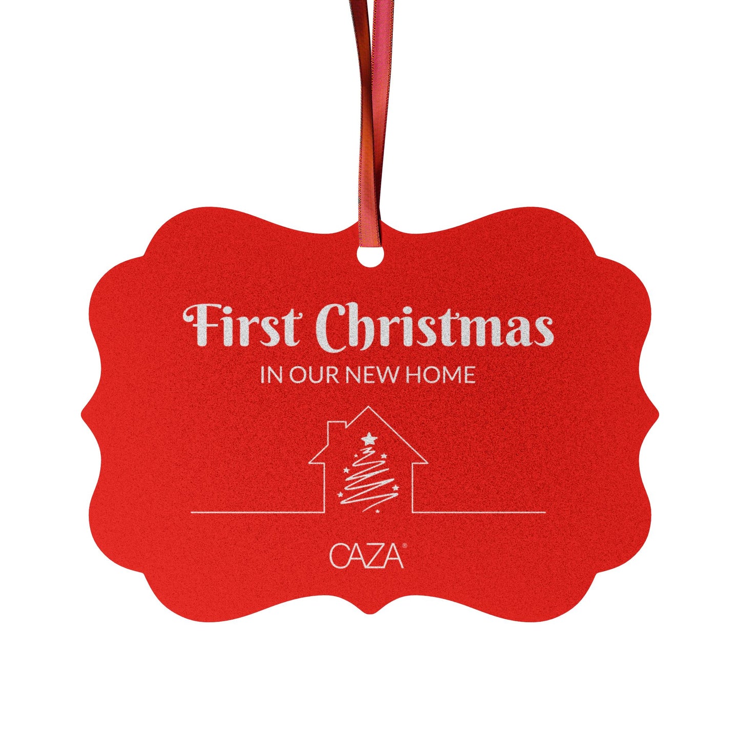 1st Christmas Aluminum Ornaments (Red)
