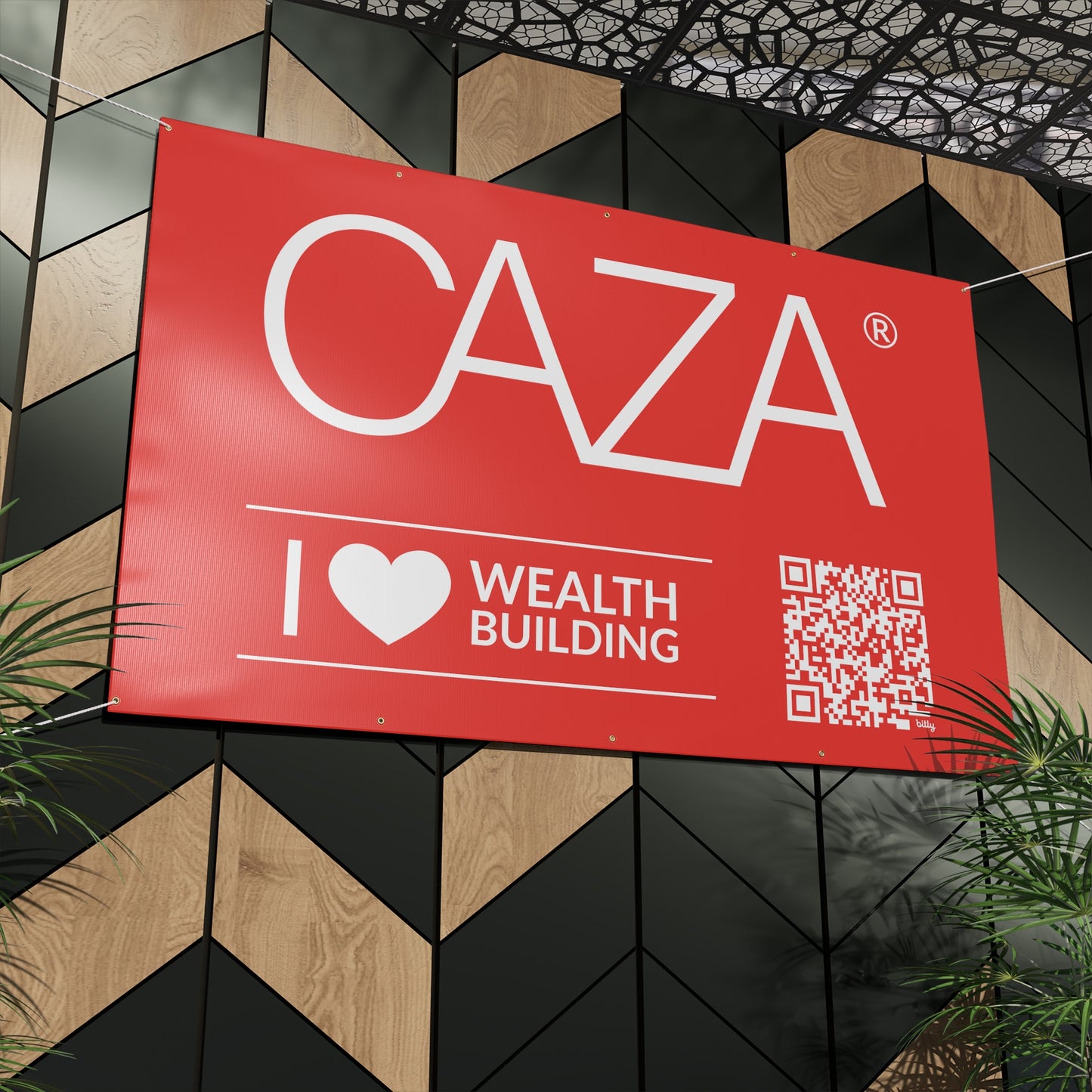Join CAZA® | Matte Banner (Red)
