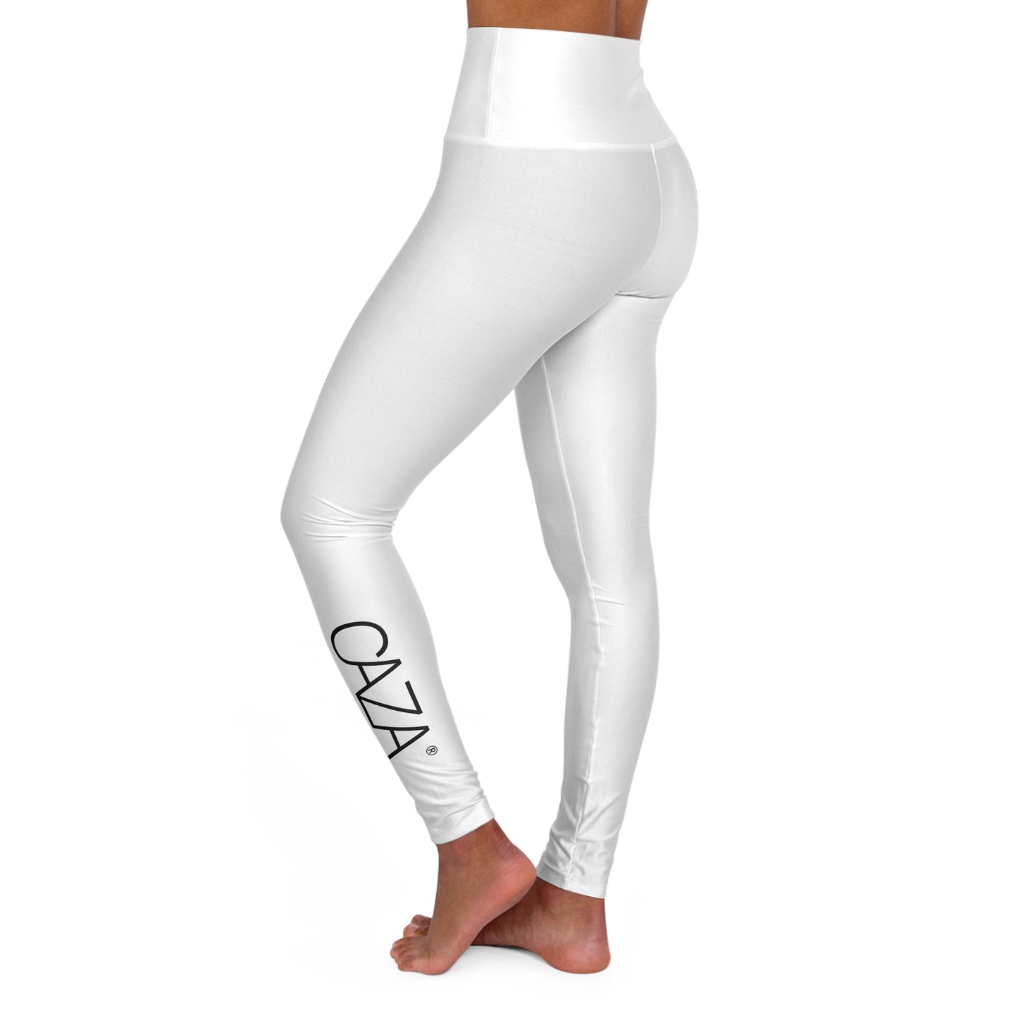 White High Waisted Leggings