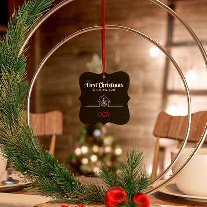 1st Christmas Aluminum Ornaments (Black)