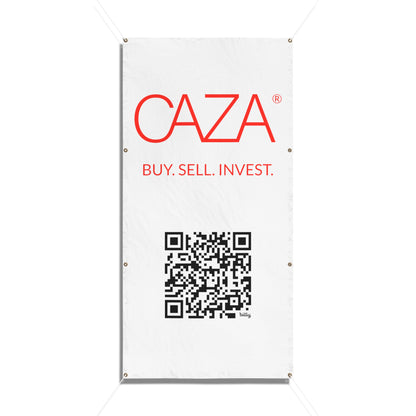 Buy. Sell. Invest. | Vinyl Banners (White)