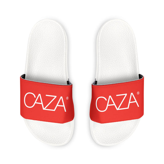 Men's PU Slide Sandals (Red)