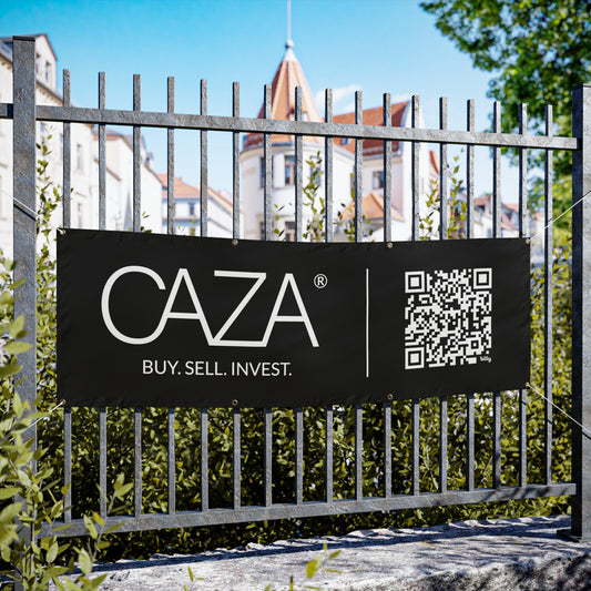 Buy. Sell. Invest. | Vinyl Banners (Black)