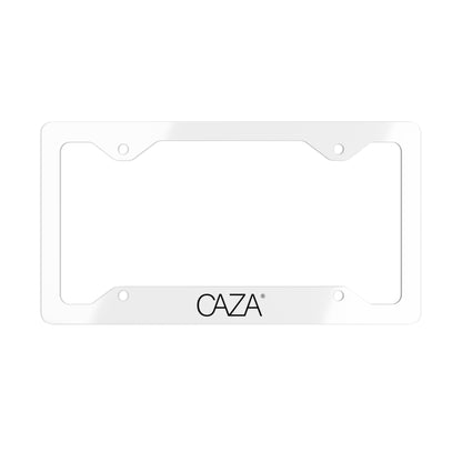 Metal License Plate Frame (White)