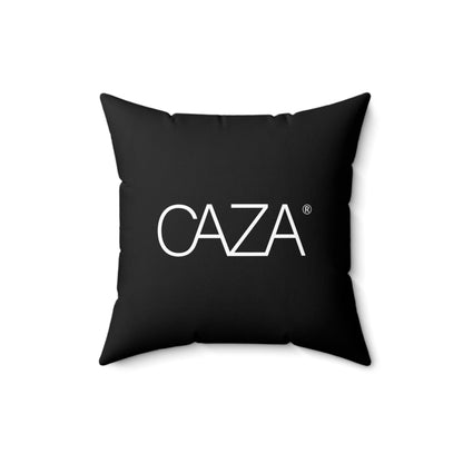 Spun Polyester Square Pillow (Black)