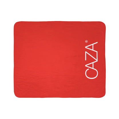 Fleece Sherpa Blanket (Red)