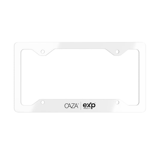 Metal License Plate Frame (White)