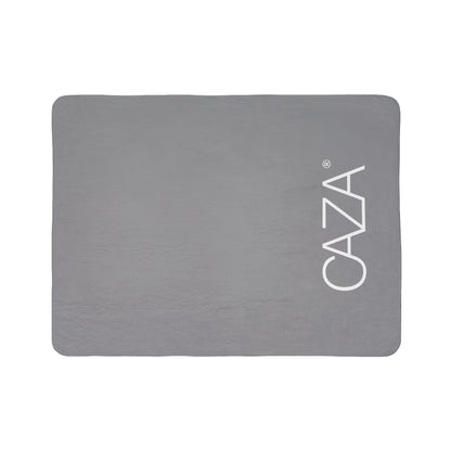 Fleece Sherpa Blanket (Grey)