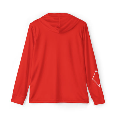 Men's Sports Warmup Hoodie (Red)