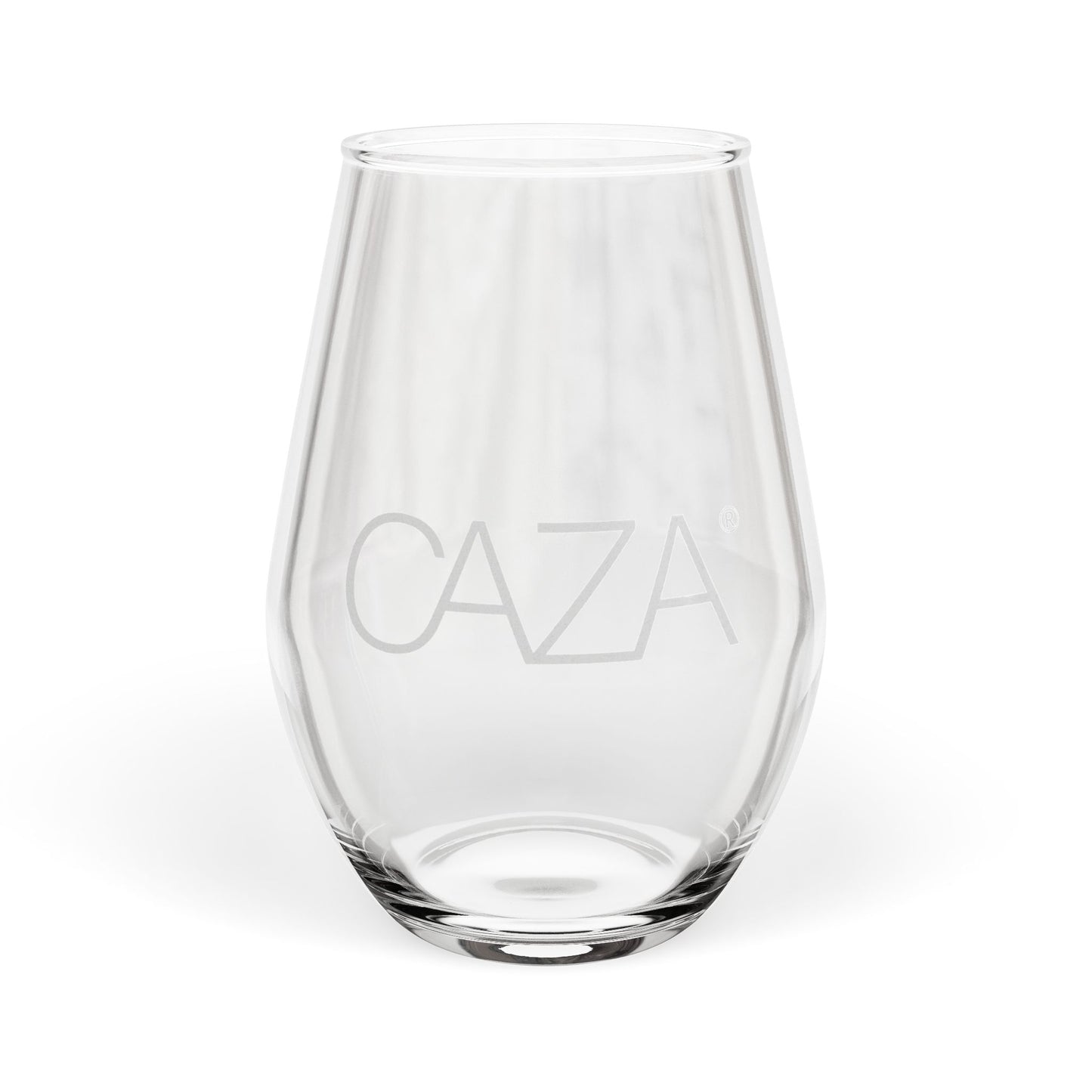 Stemless Wine Glass | White Logo