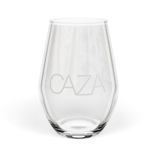 Stemless Wine Glass | White Logo