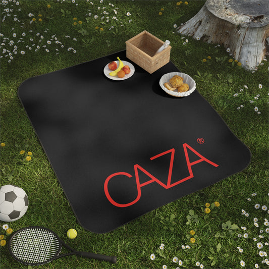 Picnic Blanket (Black with Red Logo)