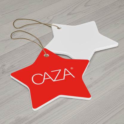CAZA® Ceramic Ornament (Red)