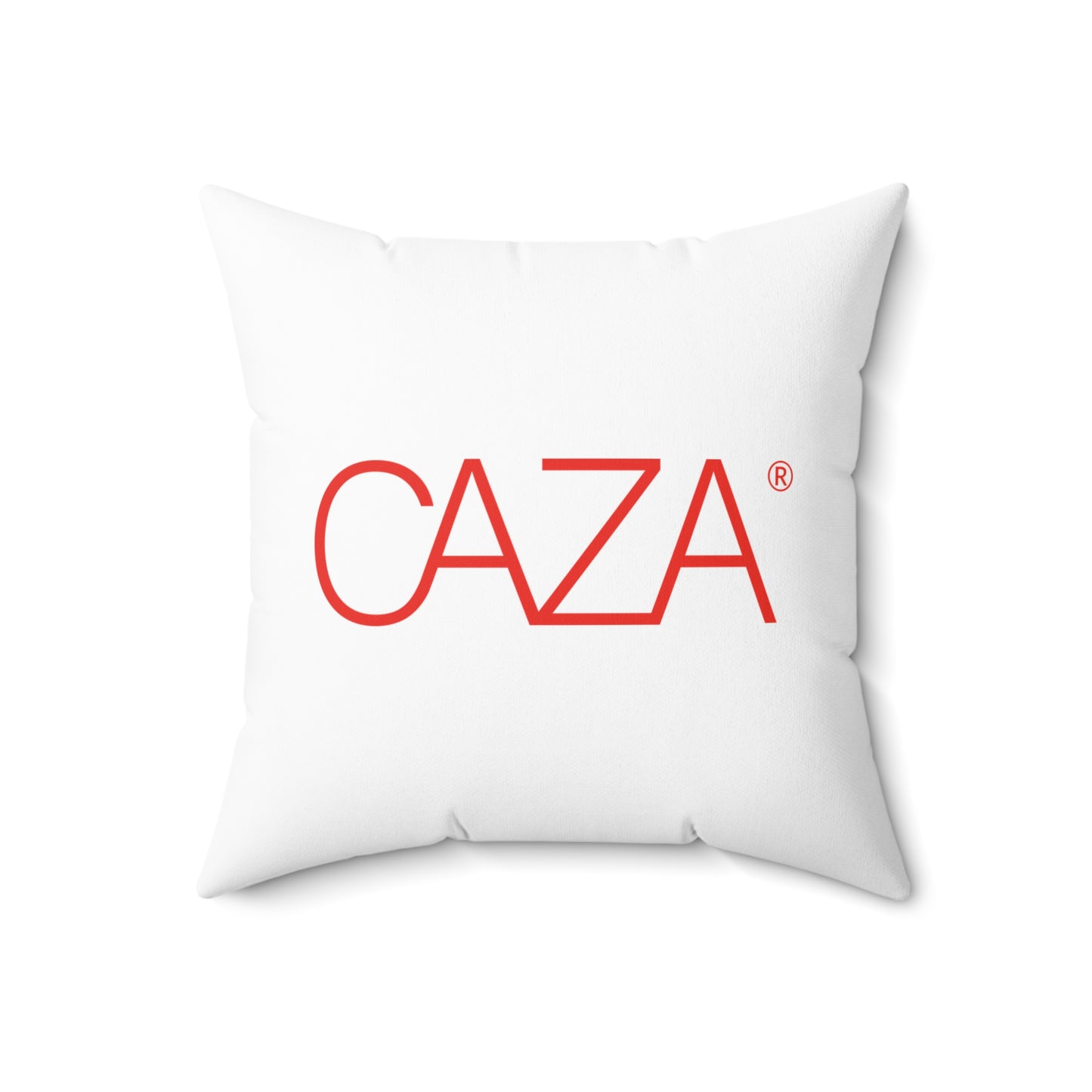 Spun Polyester Square Pillow (White)