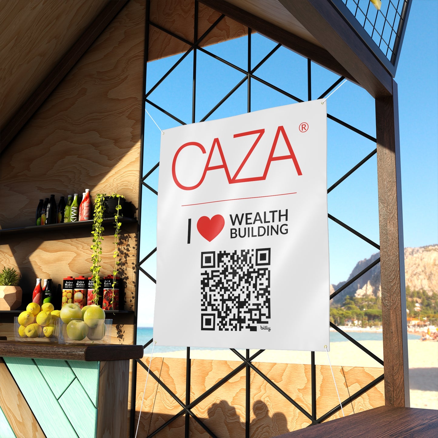 Join CAZA® | Matte Banner (White)