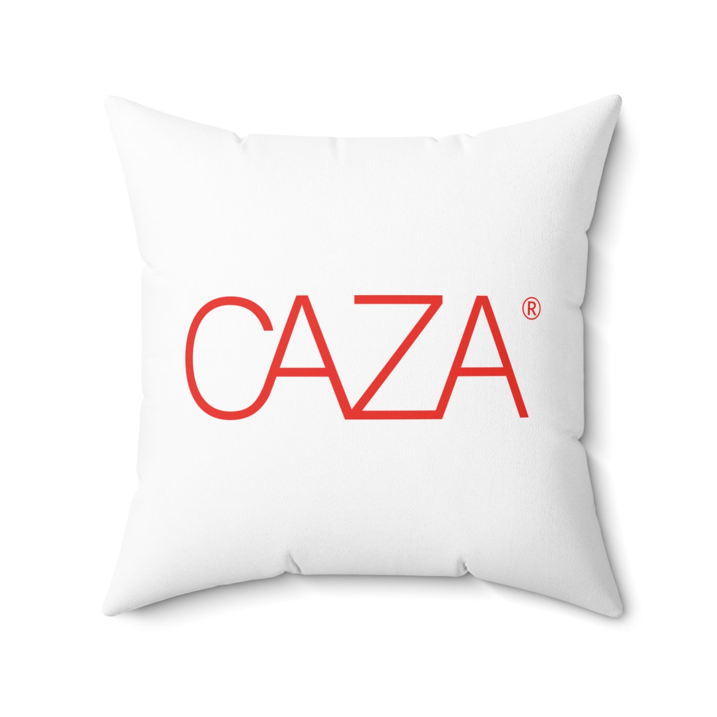 Spun Polyester Square Pillow (White)