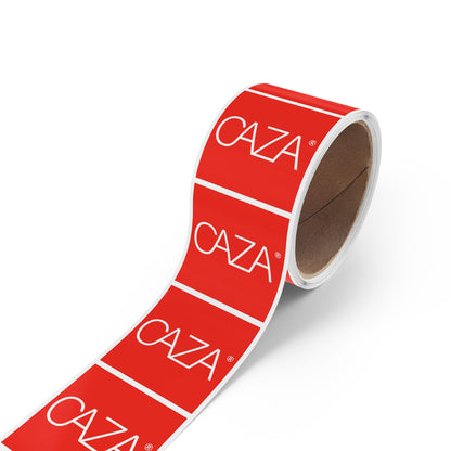 Square Sticker Label Rolls (Red)