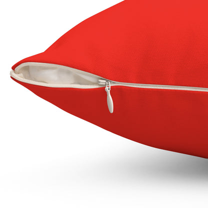 Red Polyester Pillow