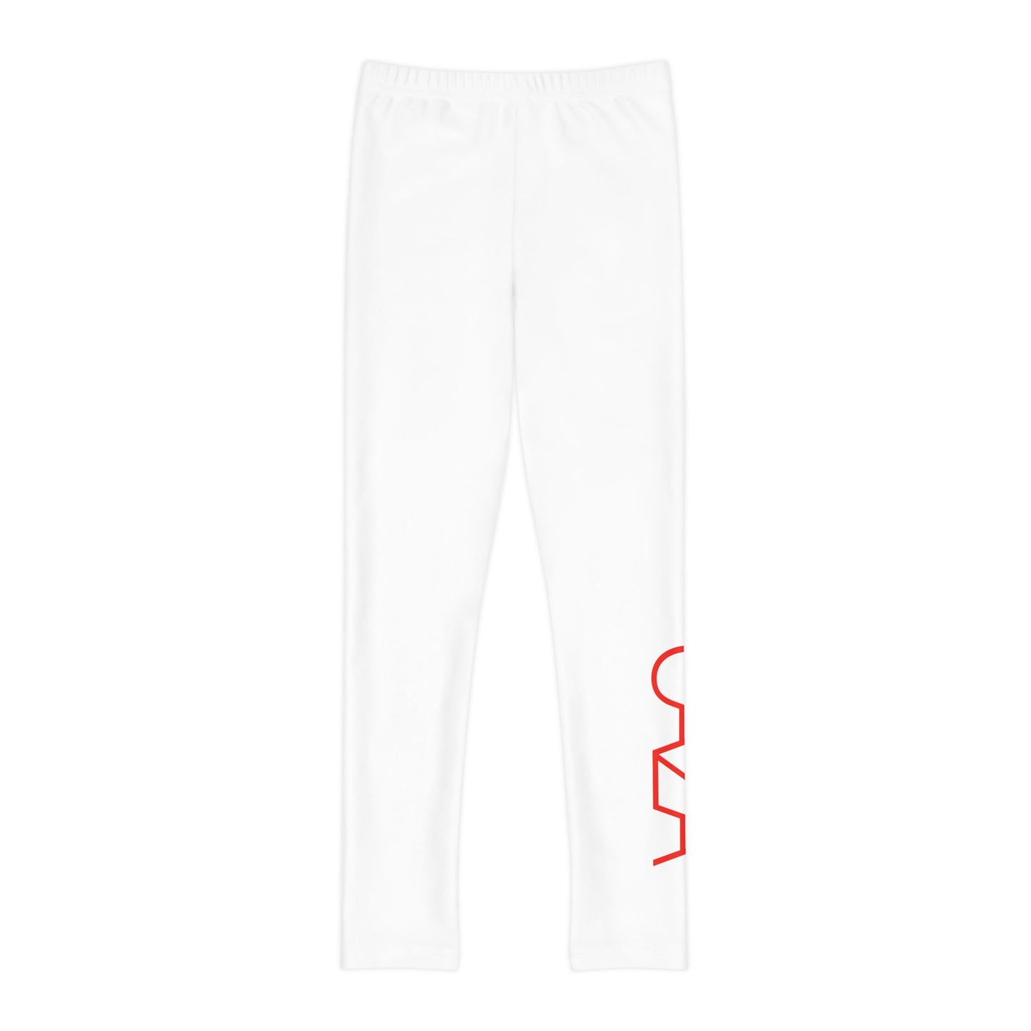 Youth Full-Length Leggings (White)