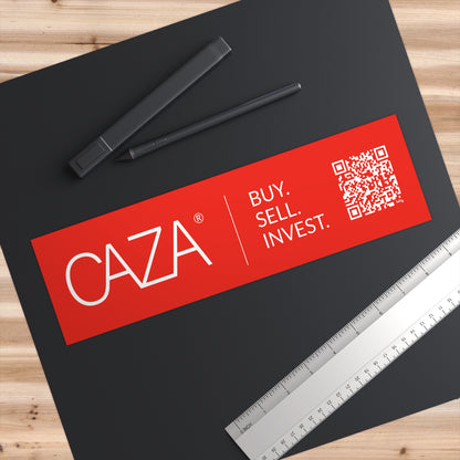 Buy. Sell. Invest. Bumper Stickers (Red)